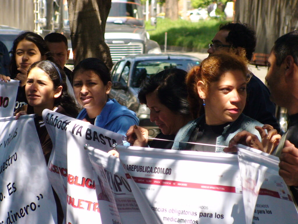 Plantón en Bogotá - 2008